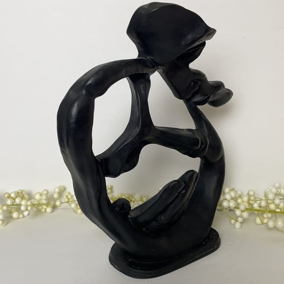 Modern Art Abstract Sculpture Embraced - Picture 5 of 9